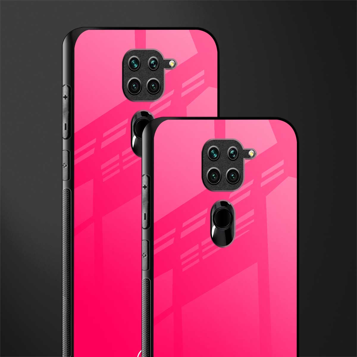 magenta paradise glass case for redmi note 9 image-2