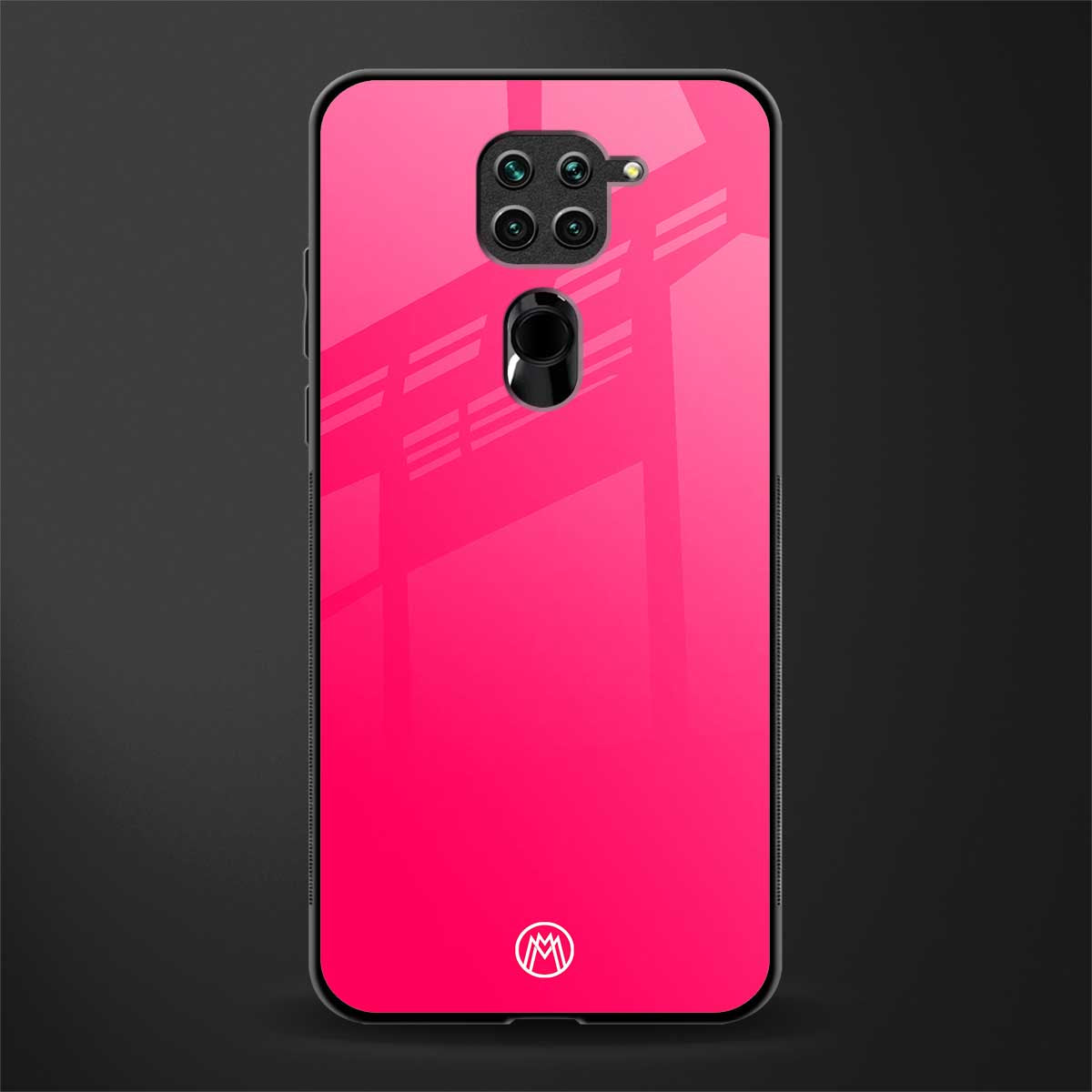 magenta paradise glass case for redmi note 9 image