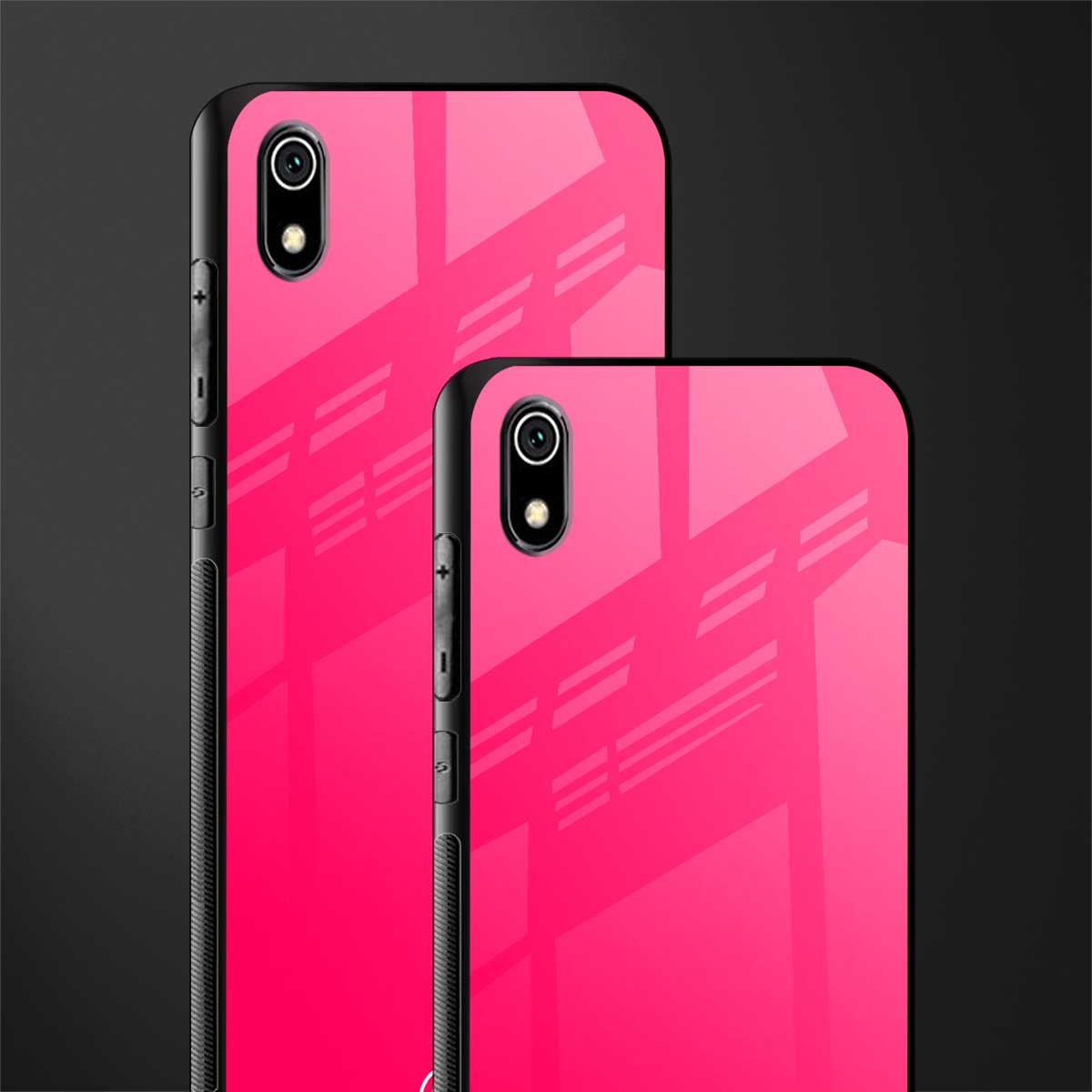 magenta paradise glass case for redmi 7a image-2