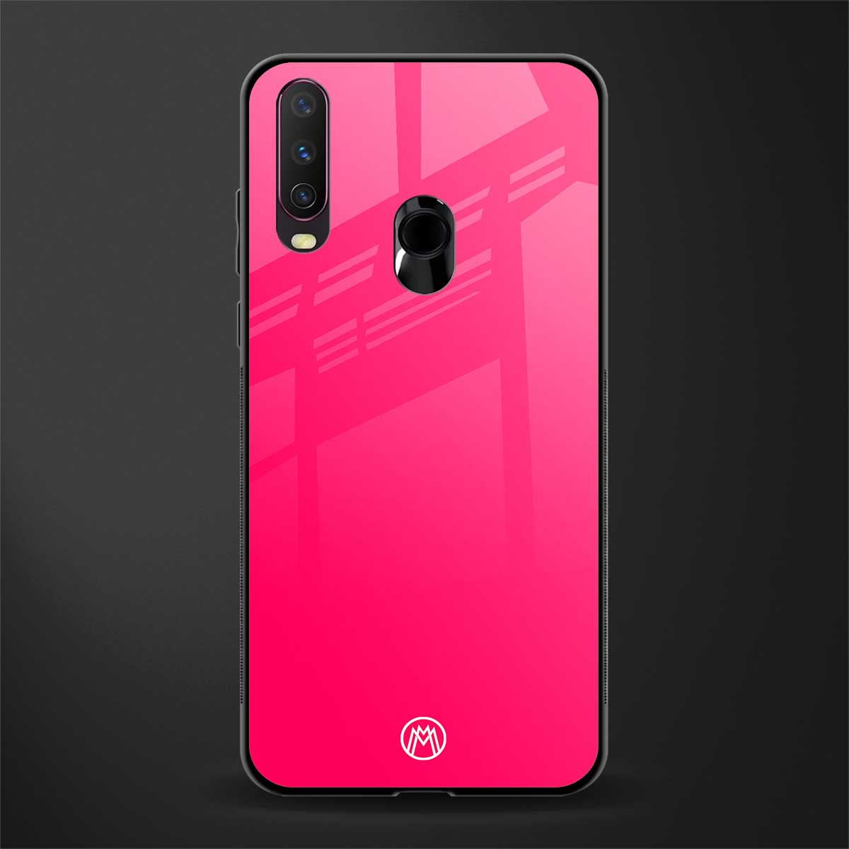 magenta paradise glass case for vivo y15 image