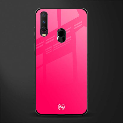 magenta paradise glass case for vivo y17 image