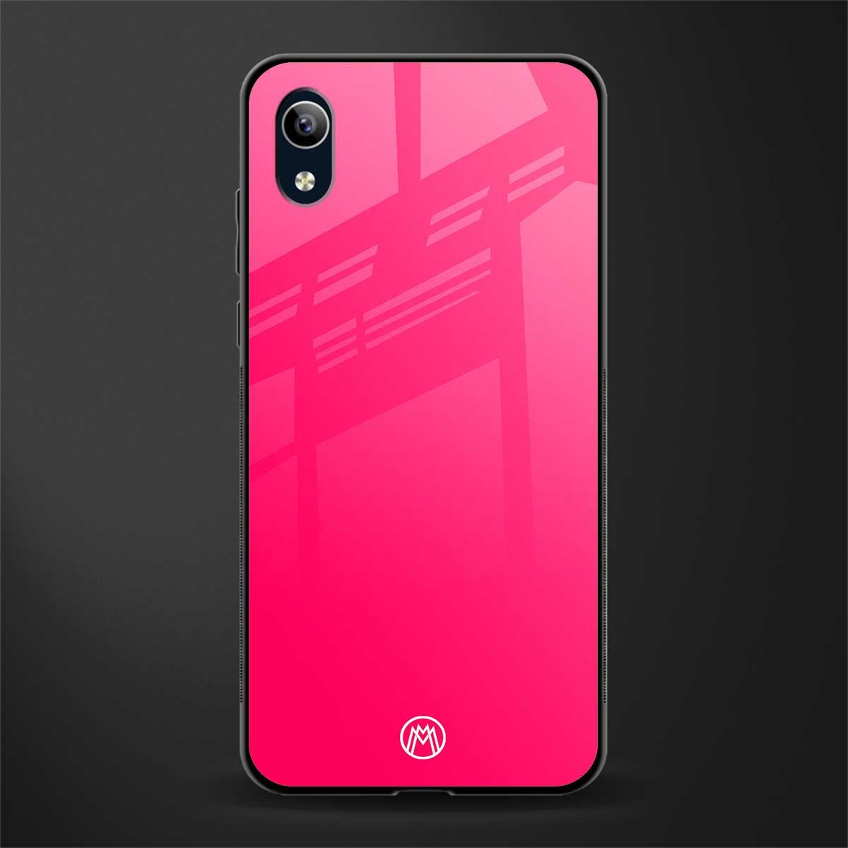 magenta paradise glass case for vivo y1s without fingerprint image