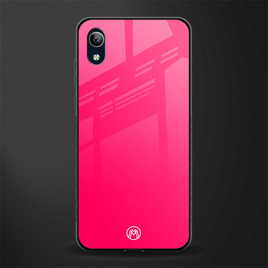 magenta paradise glass case for vivo y1s without fingerprint image