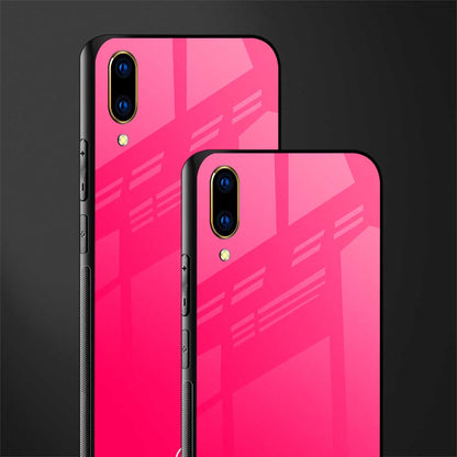 magenta paradise glass case for vivo v11 pro image-2