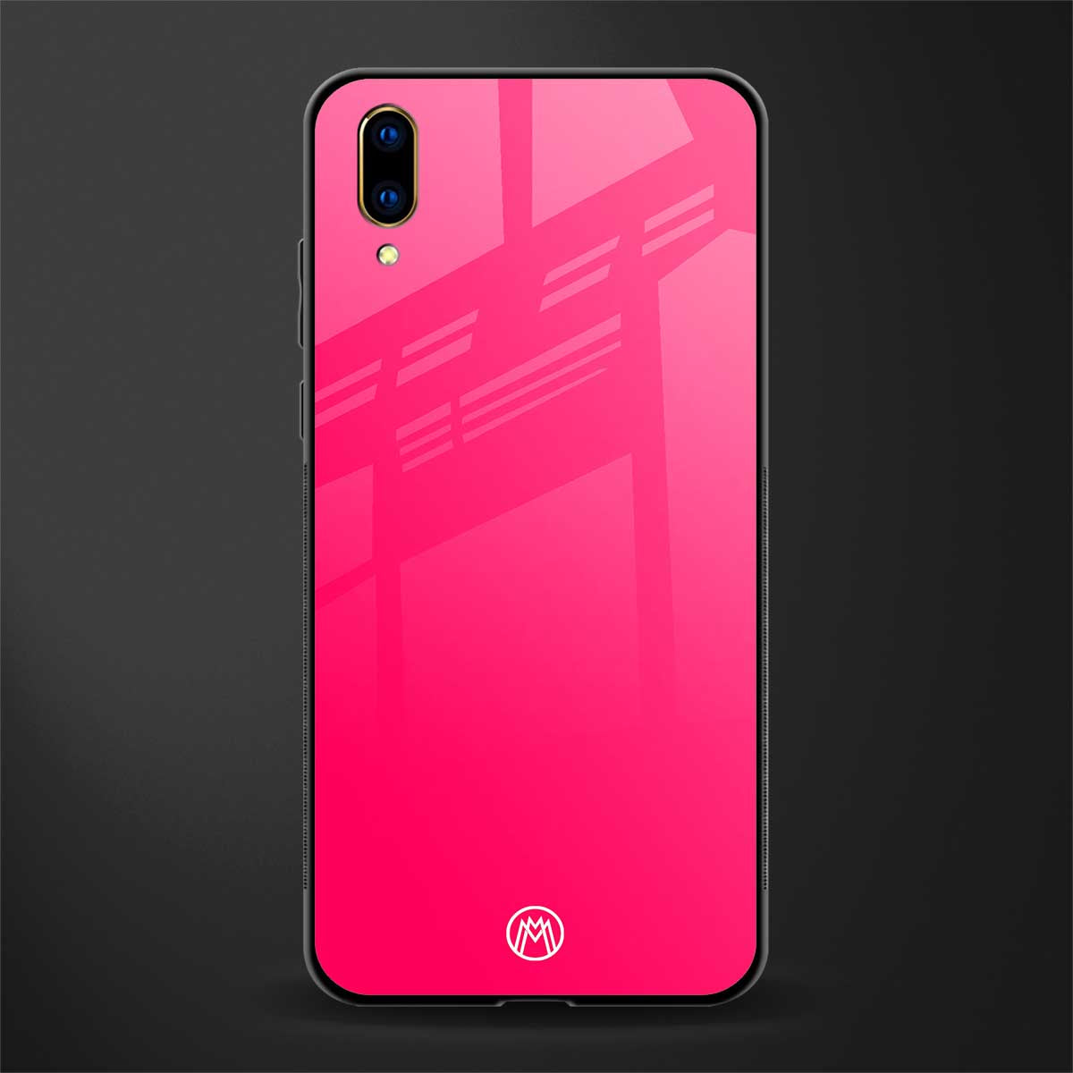magenta paradise glass case for vivo v11 pro image