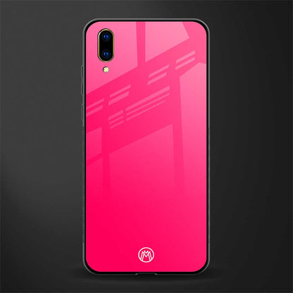magenta paradise glass case for vivo v11 pro image