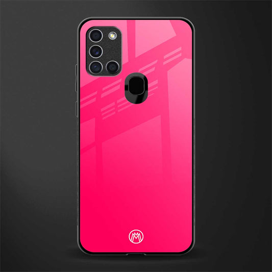 magenta paradise glass case for samsung galaxy a21s image