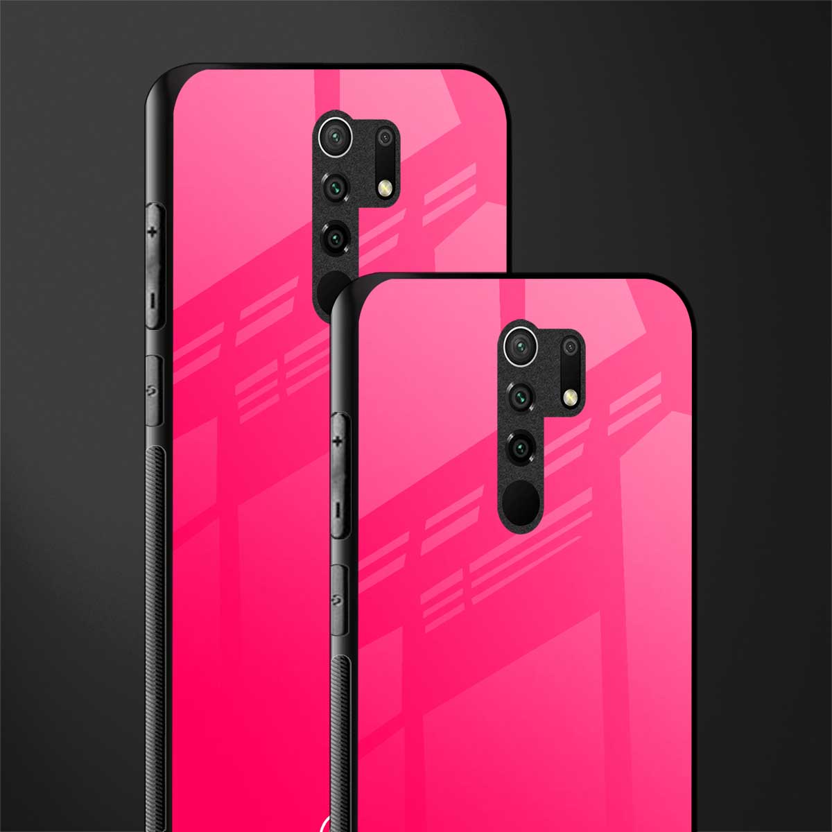 magenta paradise glass case for redmi 9 prime image-2
