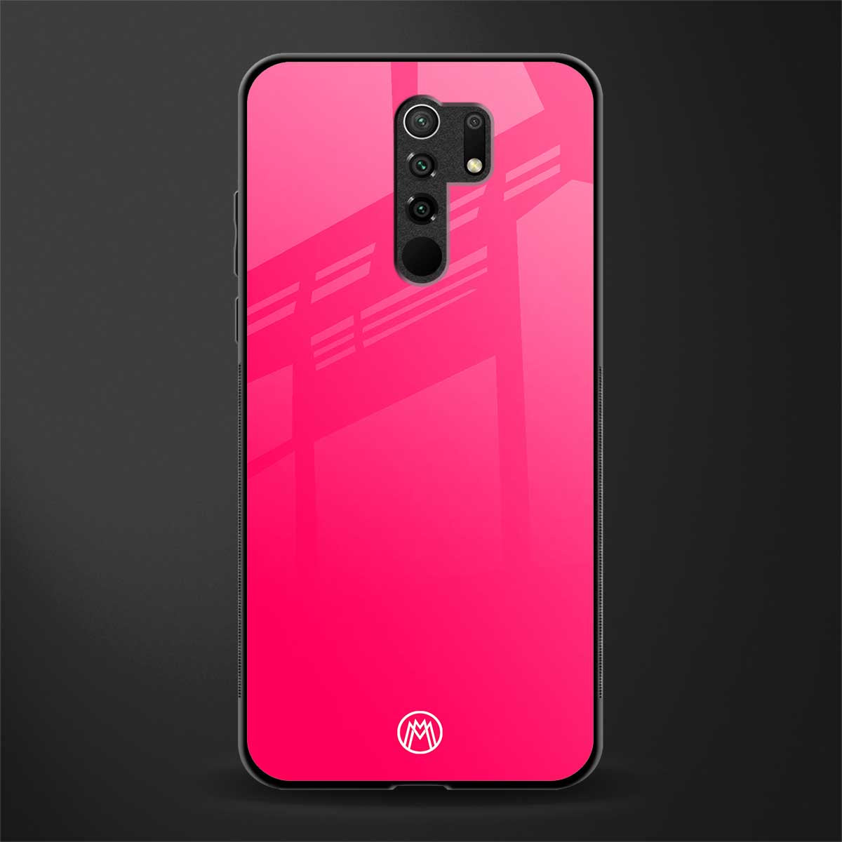 magenta paradise glass case for redmi 9 prime image
