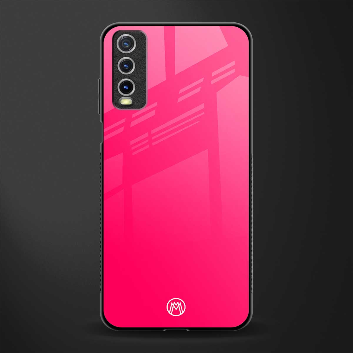 magenta paradise glass case for vivo y20 image