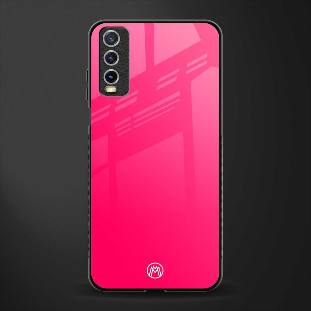 magenta paradise glass case for vivo y20i vivo y20t image