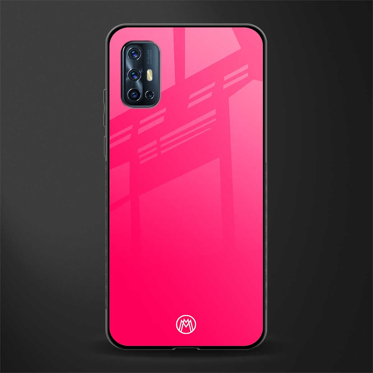 magenta paradise glass case for vivo v17 image