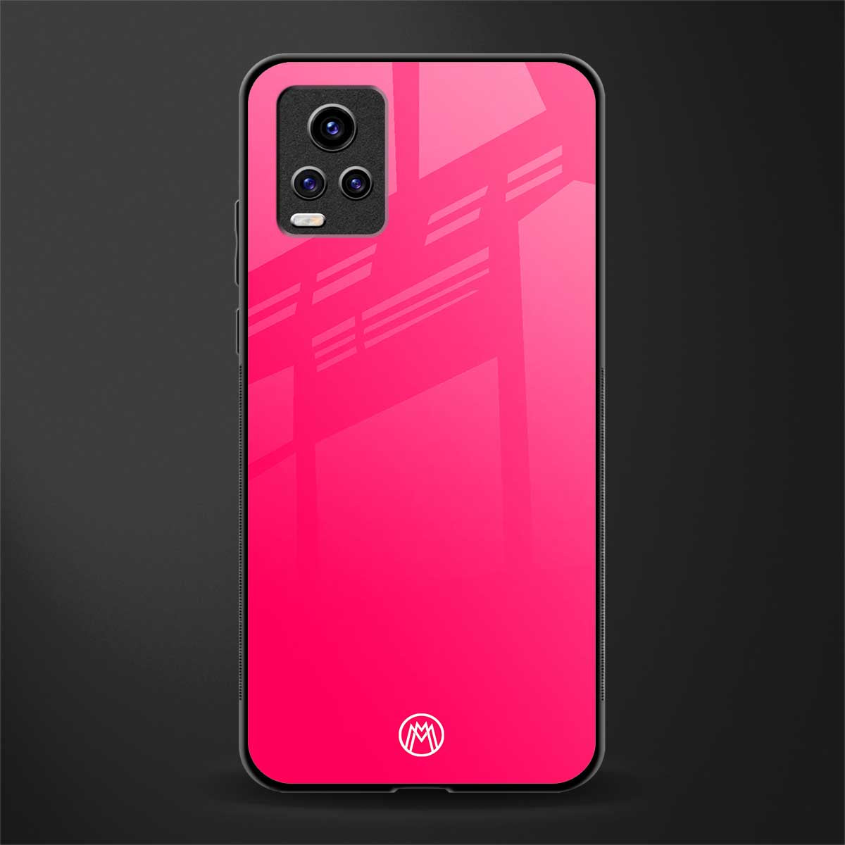 magenta paradise glass case for vivo v20 image