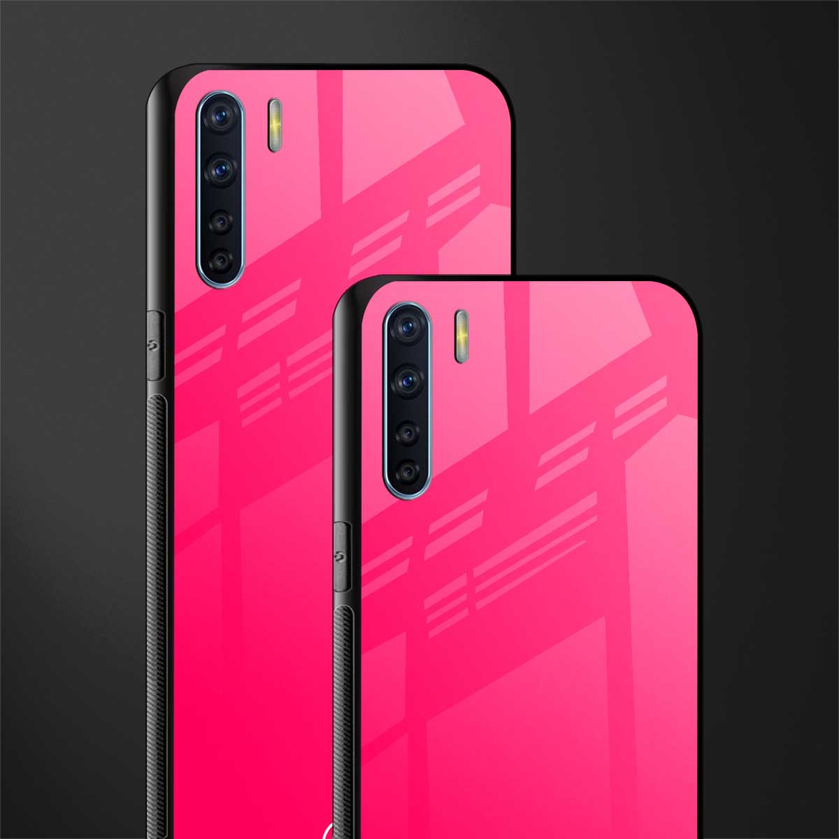 magenta paradise glass case for oppo f15 image-2