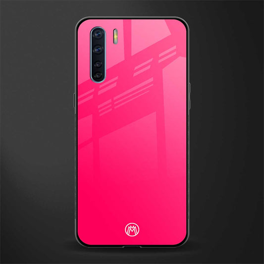 magenta paradise glass case for oppo f15 image