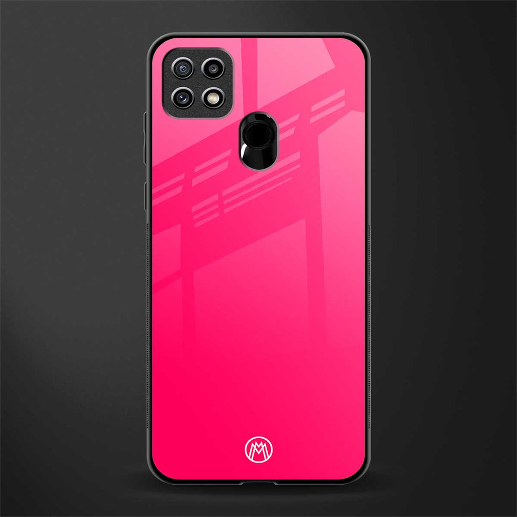 magenta paradise glass case for oppo a15s image