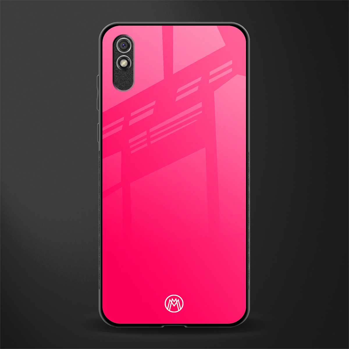 magenta paradise glass case for redmi 9i image