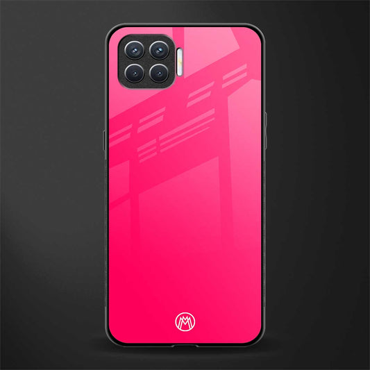 magenta paradise glass case for oppo f17 image