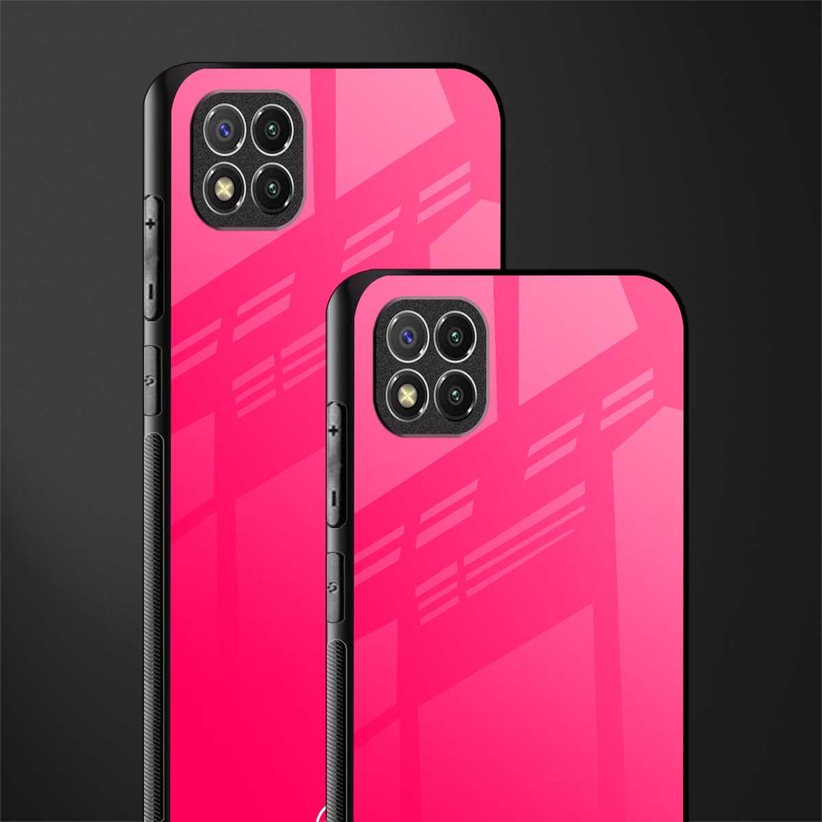 magenta paradise glass case for poco c3 image-2