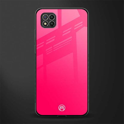 magenta paradise glass case for poco c3 image