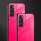magenta paradise glass case for vivo v20 se image-2