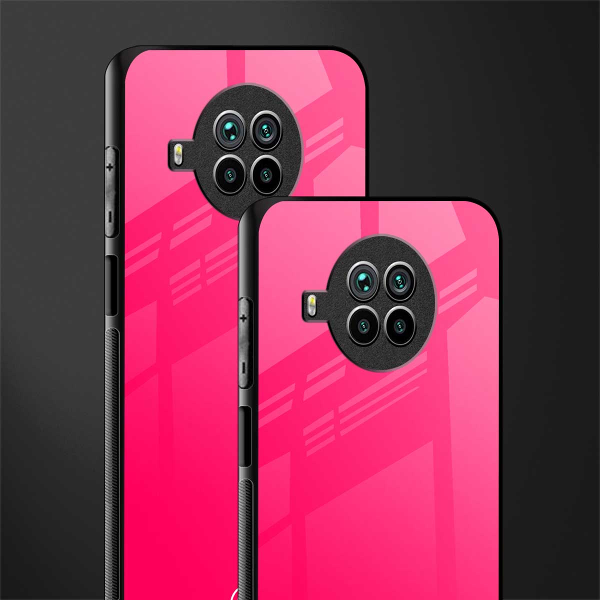 magenta paradise glass case for mi 10i image-2