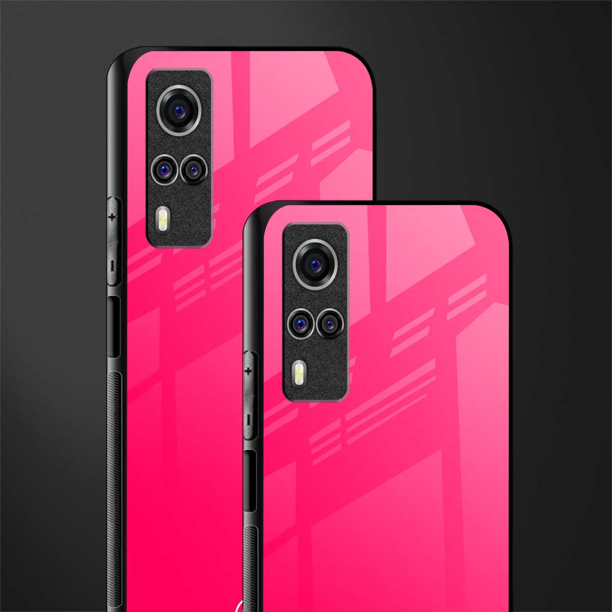 magenta paradise glass case for vivo y31 image-2