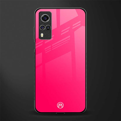 magenta paradise glass case for vivo y31 image