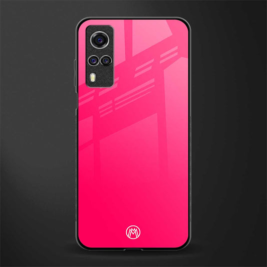 magenta paradise glass case for vivo y31 image
