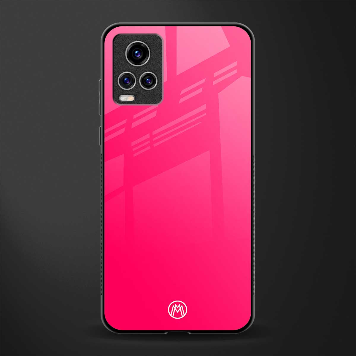 magenta paradise glass case for vivo v20 pro image
