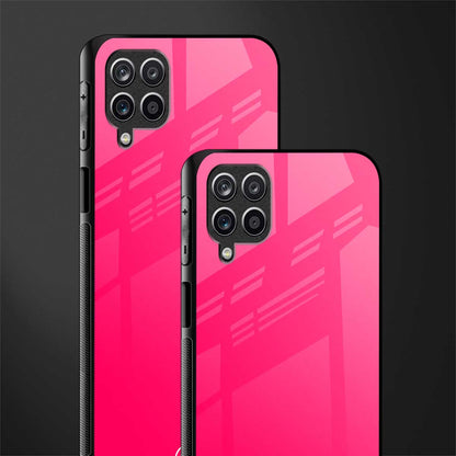 magenta paradise glass case for samsung galaxy m12 image-2