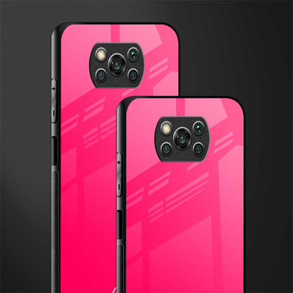 magenta paradise glass case for poco x3 image-2