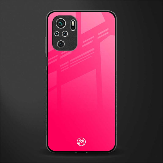 magenta paradise glass case for redmi note 10 image