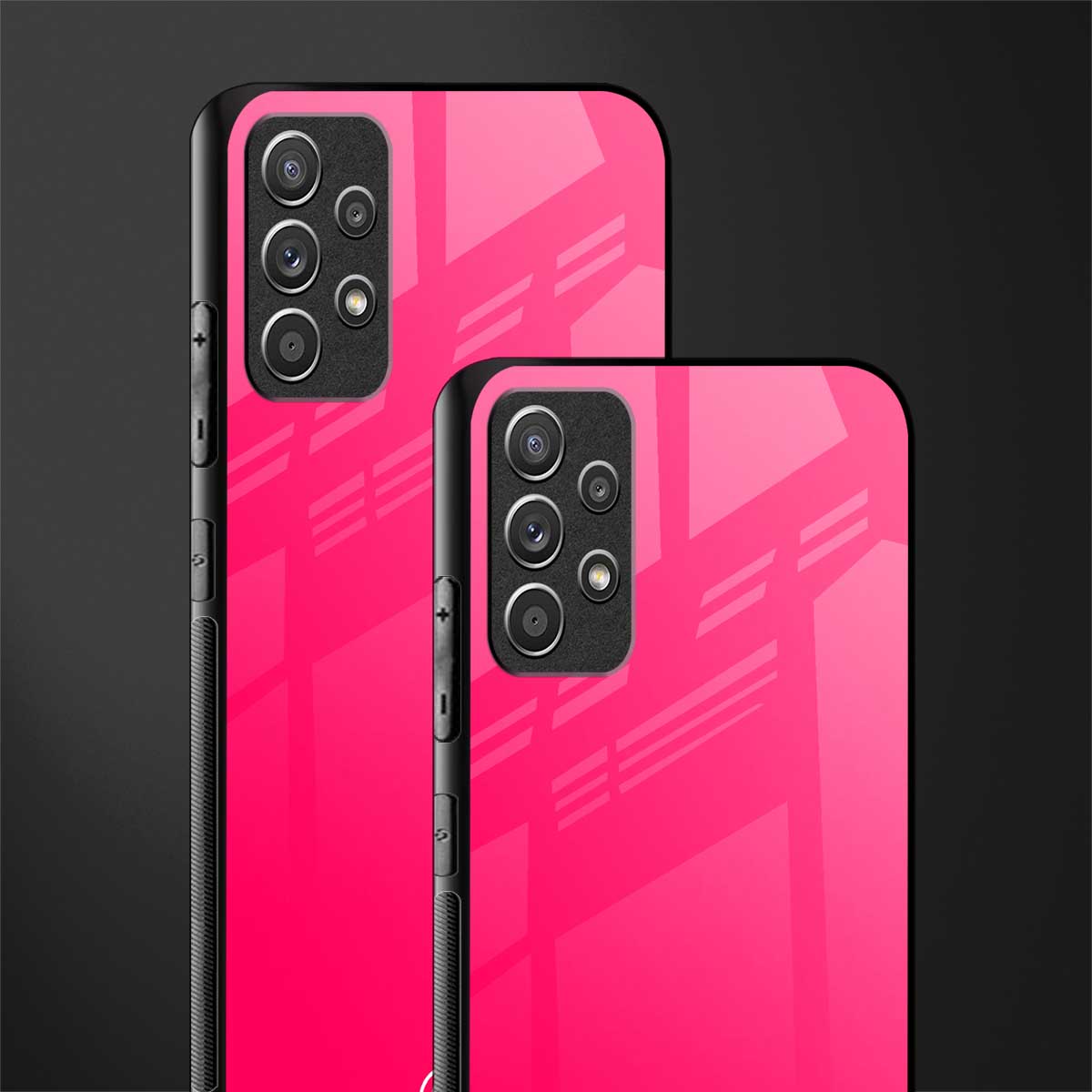 magenta paradise glass case for samsung galaxy a52 image-2
