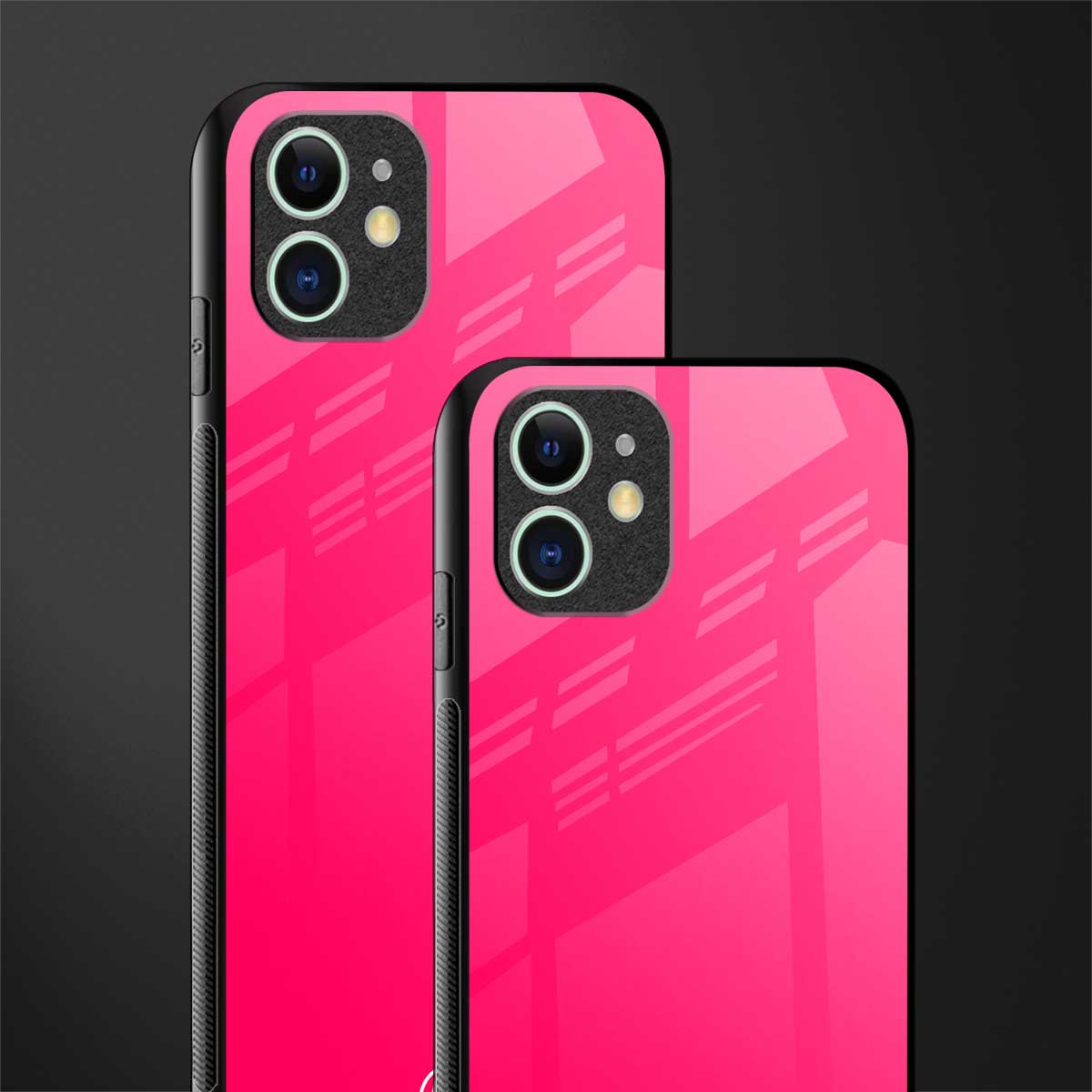magenta paradise glass case for iphone 12 image-2
