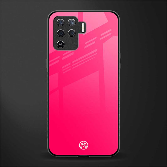 magenta paradise glass case for oppo f19 pro image