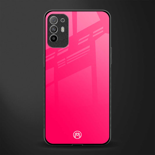 magenta paradise glass case for oppo f19 pro plus image