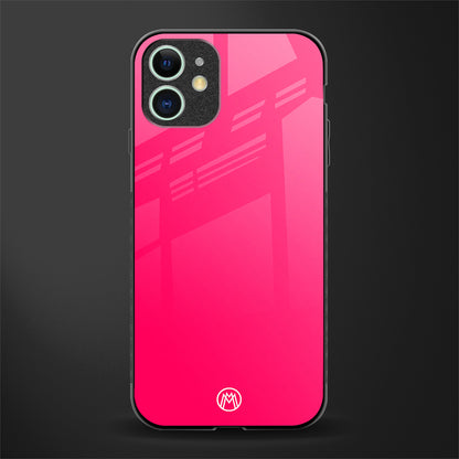 magenta paradise glass case for iphone 12 image