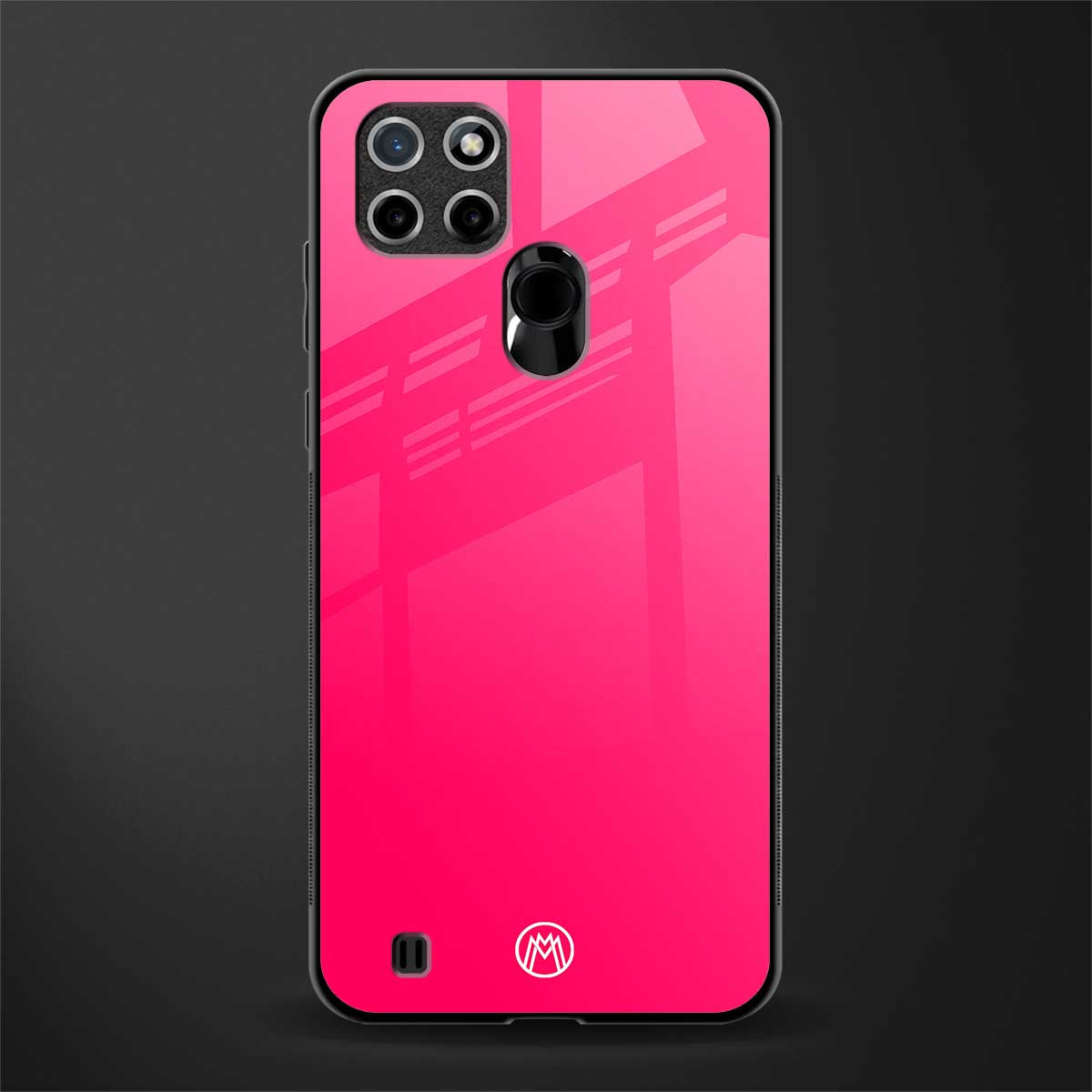 magenta paradise glass case for realme c21 image