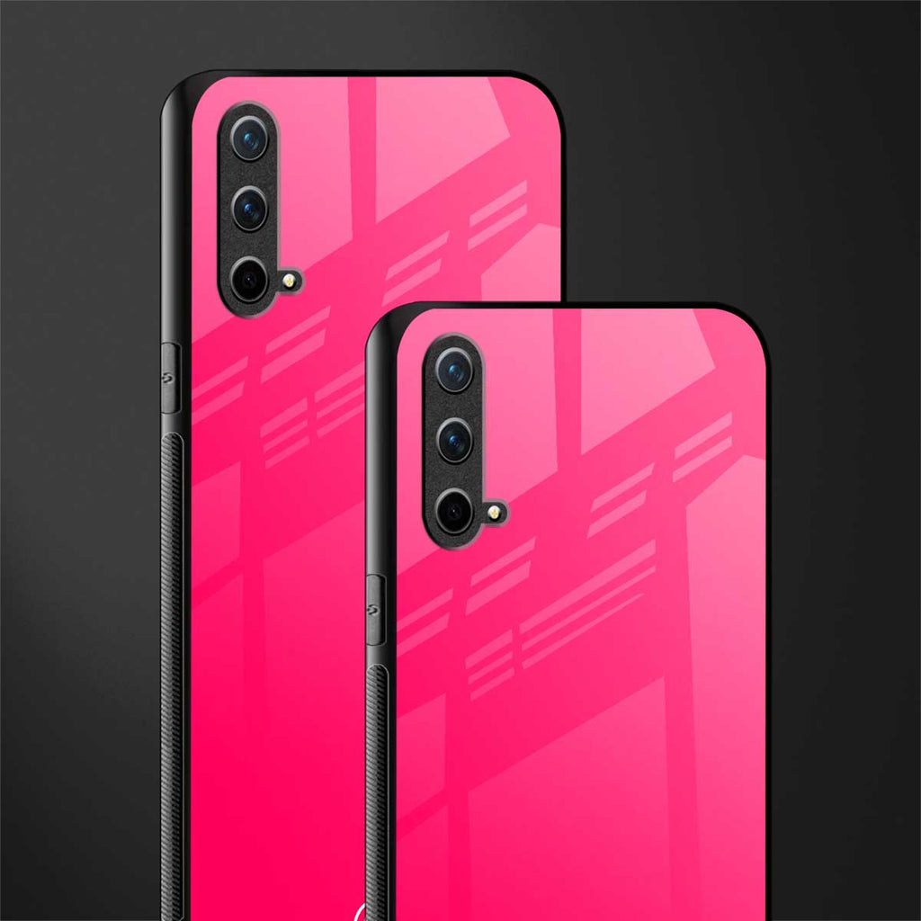 magenta paradise glass case for oneplus nord ce 5g image-2