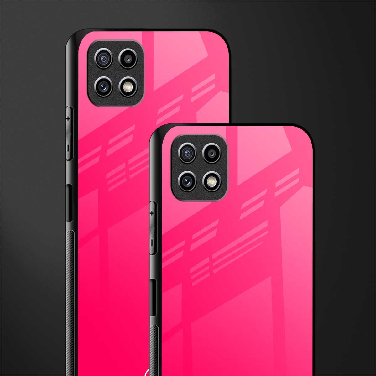 magenta paradise glass case for samsung galaxy a22 5g image-2