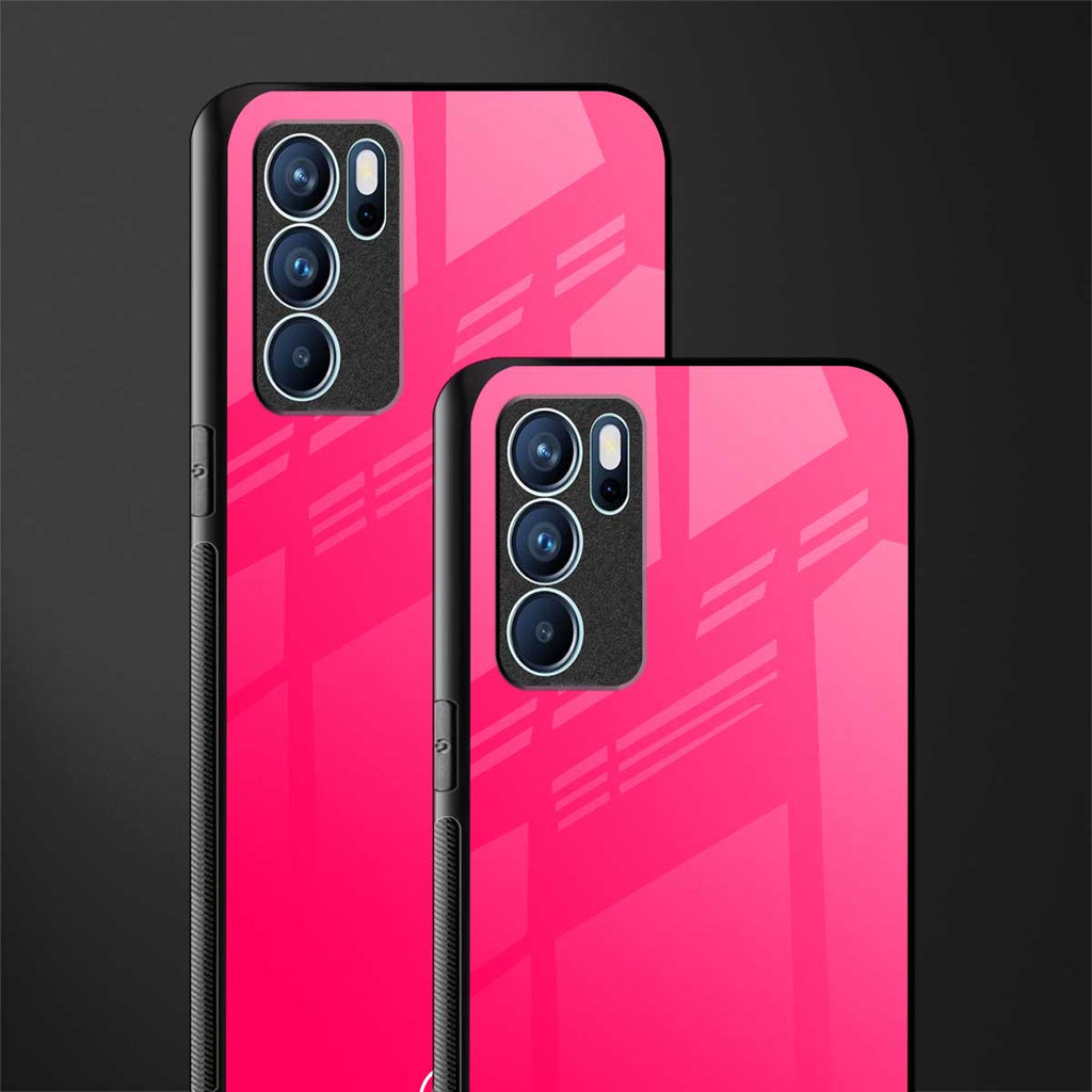 magenta paradise glass case for oppo reno6 pro 5g image-2