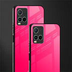 magenta paradise glass case for vivo y21t image-2