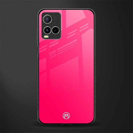 magenta paradise glass case for vivo y21s image