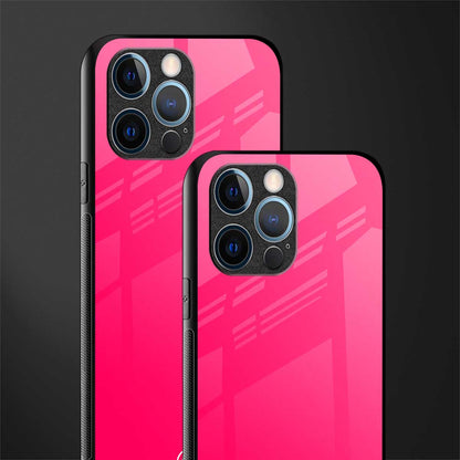 magenta paradise glass case for iphone 12 pro image-2