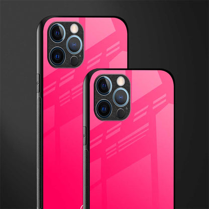 magenta paradise glass case for iphone 12 pro max image-2