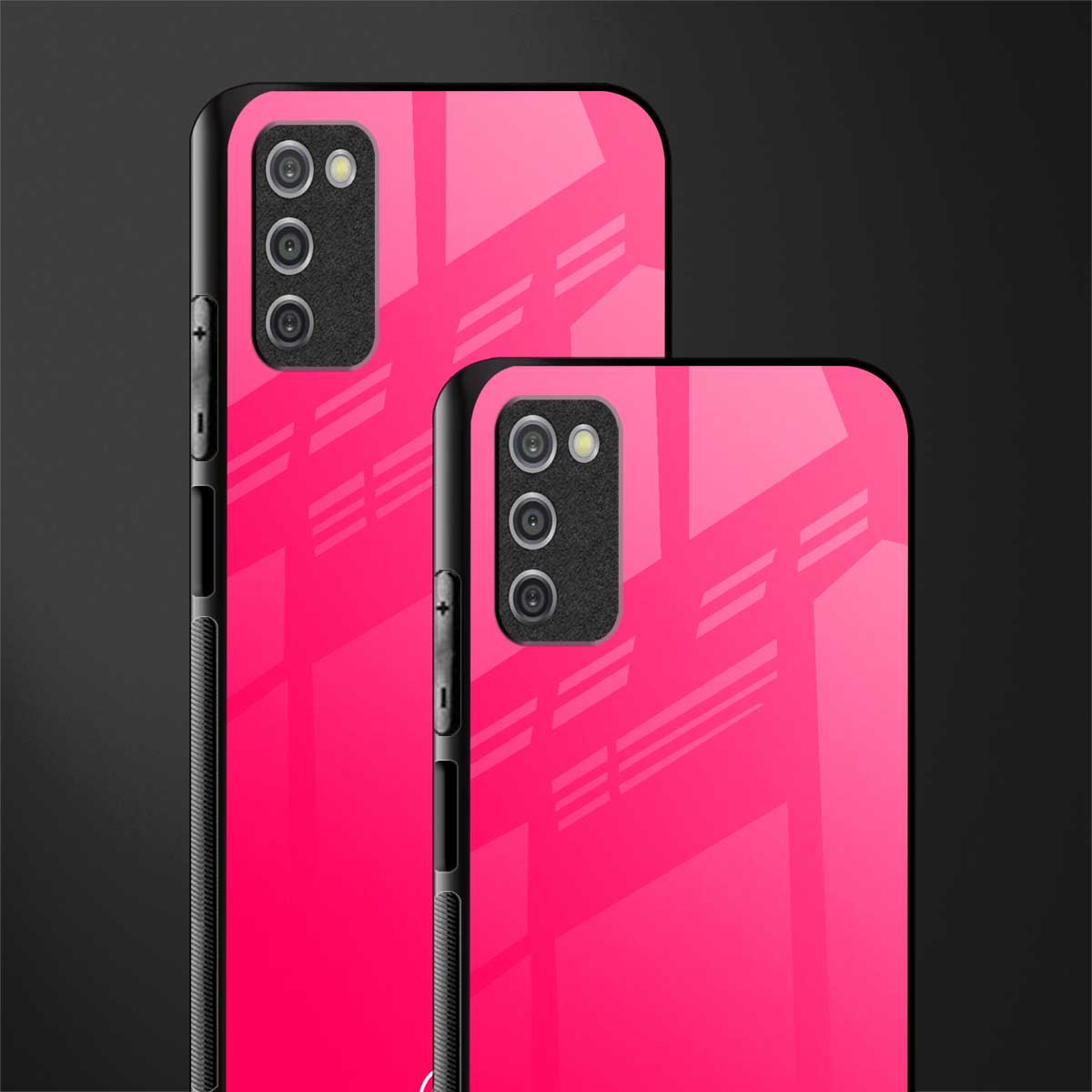 magenta paradise glass case for samsung galaxy a03s image-2