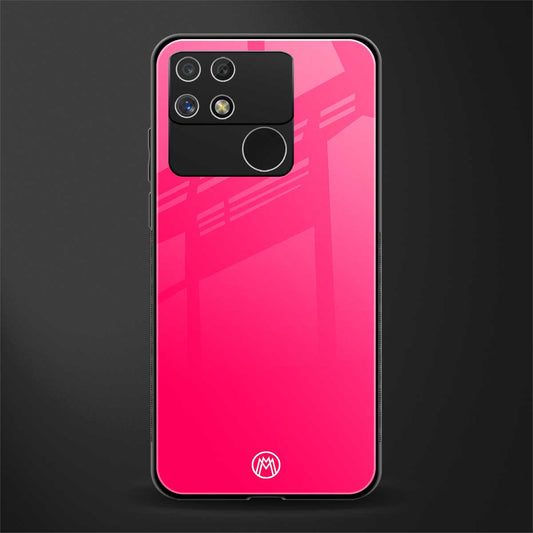 magenta paradise back phone cover | glass case for realme narzo 50a