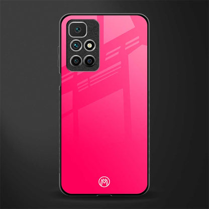 magenta paradise glass case for redmi 10 prime image