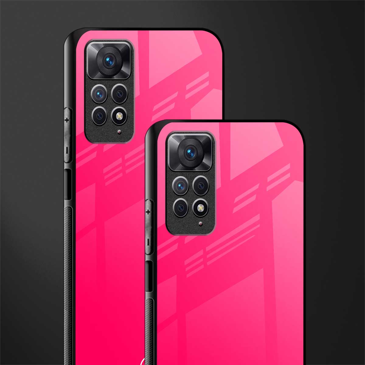 magenta paradise back phone cover | glass case for redmi note 11 pro plus 4g/5g